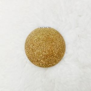 🆓💝 Gift with Purchase: Gold Glitter Compact Mirror